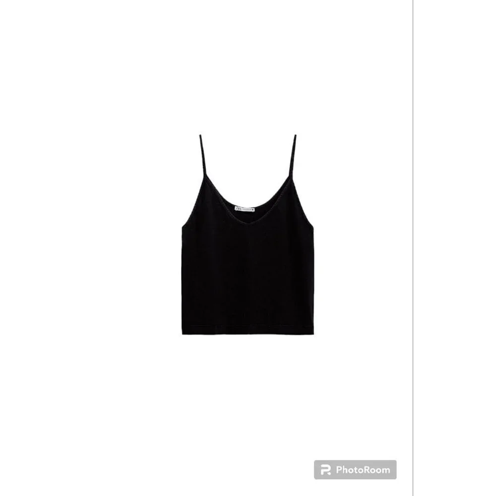 ZARA WASHED EFFECT T-SHIRT BLACK SIZE S 4424/175